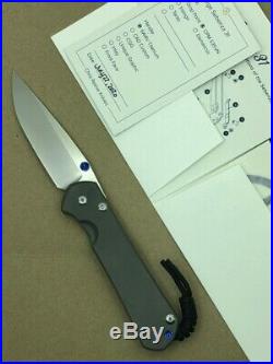 New Chris Reeve Large Sebenza 31 Titanium Handle S35vn Drop Point Blade