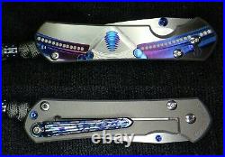 New Chris Reeves Full Dress Sebenza 31 Special Edition Timascus Clip Unique CGG