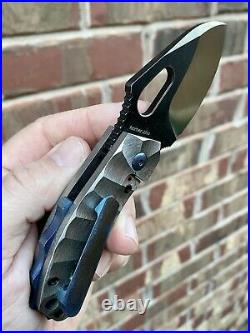 New Custom Homer Zhu TRex Knife Japanese VG10 Steel Titanium Frame FREE WORLDWID