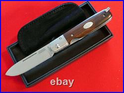 New Fallkniven GP Knife withIronwood Handle Black leather pouch included