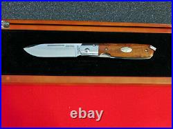 New Fallkniven GP Knife withIronwood Handle Wood Storage/Display box included