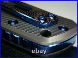 New Horizon Reate Blue Anodized Mokuti Titanium Marbled Carbon Fiber M-390 $795