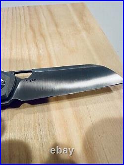 New Kunwu Knives Sheepsfoot TAO Vanax Knife Titanium Rare EDC