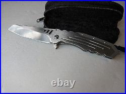 New Matthew Lerch Custom MAKO Titanium Tactical Folder Knife