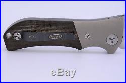 New Never Used Microtech MTX2 D/A Serrated Knife S30-V blade withMicarta Handle