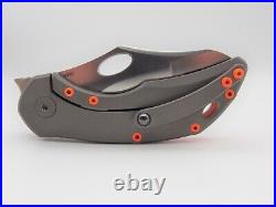 New Olamic Busker Framelock M390 Steel Titanium Flipper Knife Limited 03 of 12