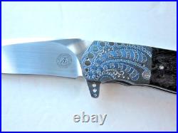New Pre Owned Andre Thorburn L36M Engraved Tactical Folder Flipper