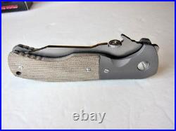 New Pre Owned Ernie Emerson Custom Specwar Grenadier- A Clip Point Folder Knife