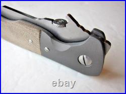 New Pre Owned Ernie Emerson Custom Specwar Grenadier- A Clip Point Folder Knife