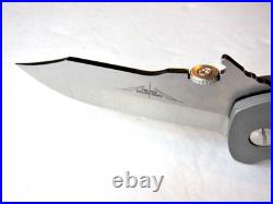 New Pre Owned Ernie Emerson Custom Specwar Grenadier- A Clip Point Folder Knife