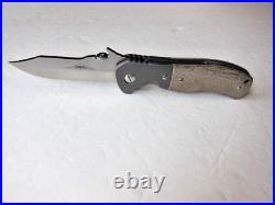 New Pre Owned Ernie Emerson Custom Specwar Grenadier- A Clip Point Folder Knife