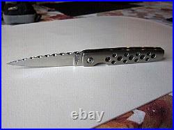 New Pre Owned Phil Boguszewski Custom #1 Knife Spike Titanium Linerlock