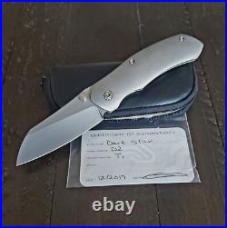Nick Swan Custom Knives Darkstar / Brian Efros Collab USA Custom titanium