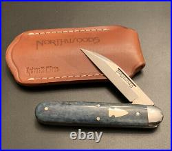 Northwoods Blue Camel Bone M Forest Jack Pocket Knife Light User Rare Gec