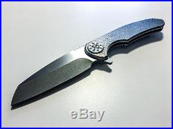 ONE OFF Curtiss Knives Custom POLISHED F3 LARGE Flipper 4 Ti Backspacer Wharny