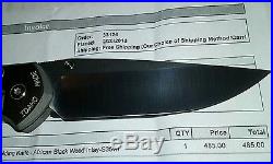ORIGINAL! New Chris Reeve Knives, Large Sebenza 21 African Blackwood Inlay