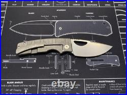 OZ Machine Co Roosevelt / MAG Milled / Stonewashed Titanium / Elmax Blade
