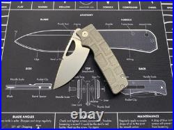 OZ Machine Co Roosevelt / MAG Milled / Stonewashed Titanium / Elmax Blade