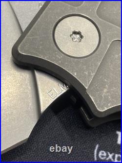 OZ Machine Co Roosevelt / MAG Milled / Stonewashed Titanium / Elmax Blade