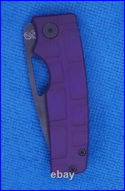 OZ Machine Co Roosevelt Purple MAG Milled / Darkwashed MagnaCut Blade & HW