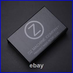 OZ Machine Co Roosevelt Skeleton Milled Stonewashed Titanium / Vanax Blade