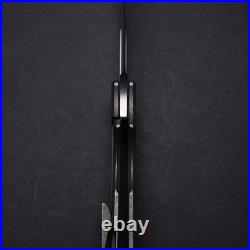 OZ Machine Co Roosevelt Skeleton Milled Stonewashed Titanium / Vanax Blade