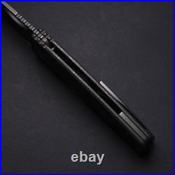 OZ Machine Co Roosevelt XL Angle Milled Stonewashed Titanium / Vanax Blade