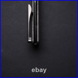 OZ Machine Co Roosevelt XL Angle Milled Stonewashed Titanium / Vanax Blade