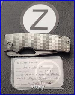 OZ Machine Company Roosevelt XL Angle Milled Magnacut All Ti Construction