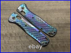 Oil Slick FRAG milled Zirconium Scales for Benchmade Bugout 535