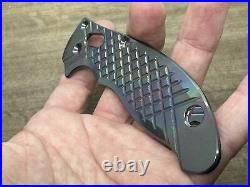 Oil Slick FRAG milled Zirconium scales for Spyderco MANIX 2