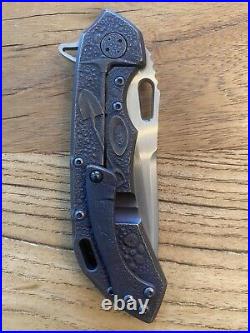 Olamic Cutlery Wayfarer 247 Gold Rush Custom Hand Carved Series 24k Gold Inlays