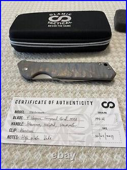 Olamic cutlery rainmaker custom flipper knife