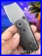 Old Dominion Knifeworks Custom Boxcar USA Carbon Fiber Knife Folder 3V