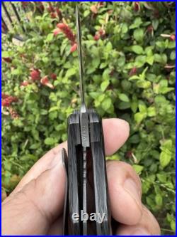 Old Dominion Knifeworks Custom Boxcar USA Carbon Fiber Knife Folder 3V