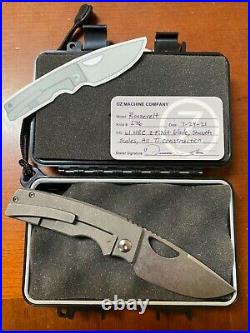 Oz Machine Company Roosevelt #276, All titanium, z-fiNit blade Folding Knife