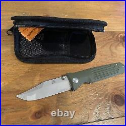 PROMETHEUS DESIGN WERX PDW STS Knife OD GREEN G10, Frame lock, NWOB, with pouch