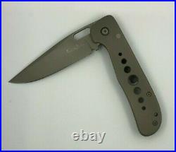 Pat & Wes Crawford CUSTOM Titanium Folding Knife