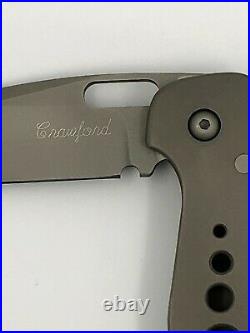 Pat & Wes Crawford CUSTOM Titanium Folding Knife