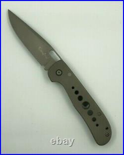 Pat & Wes Crawford CUSTOM Titanium Folding Knife