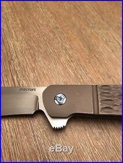 Pena Custom Knife Folder TI Pocket Clip