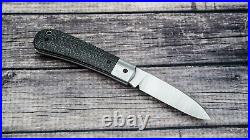 Pena Knives Custom Zulu SlipJoint Folder, CPM154, S-LSCF Handles WithBrown Liners