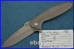 Peter Carey NITRO 50/50, Full Titanium Frame-Lock Flipper, CPM-154, COA