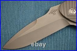 Peter Carey NITRO 50/50, Full Titanium Frame-Lock Flipper, CPM-154, COA