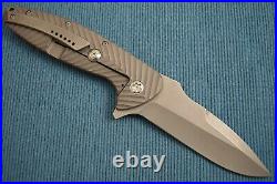 Peter Carey NITRO 50/50, Full Titanium Frame-Lock Flipper, CPM-154, COA