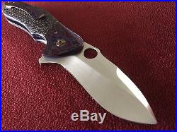 Peter Carey Rubicon Spyder Hole Custom Handmade Folding Knife