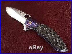 Peter Carey Rubicon Spyder Hole Custom Handmade Folding Knife