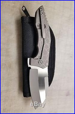 Peter Rassenti Cleaver Integral Flipper Knife