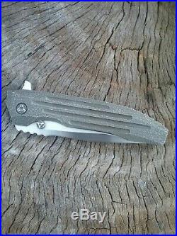 Peter Rassenti Knives Custom One Off Snafu Flipper Knife cts-xhp 3.5 NICE