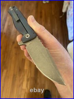 Plunkett Knives Full Custom P3 Harpoon Flipper Folding Knife RARE